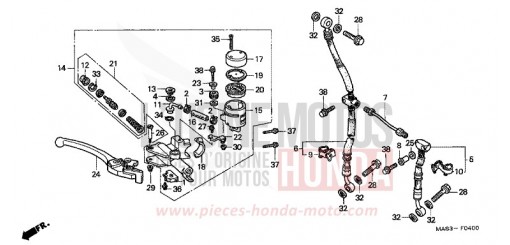 FR. BRAKE MASTER CYLINDER CBR900RRW de 1998